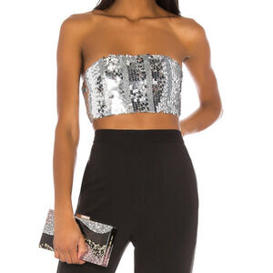 Michael Costello X Revolve Sequin Harris Tube Top XL Clubwear Party Holiday New